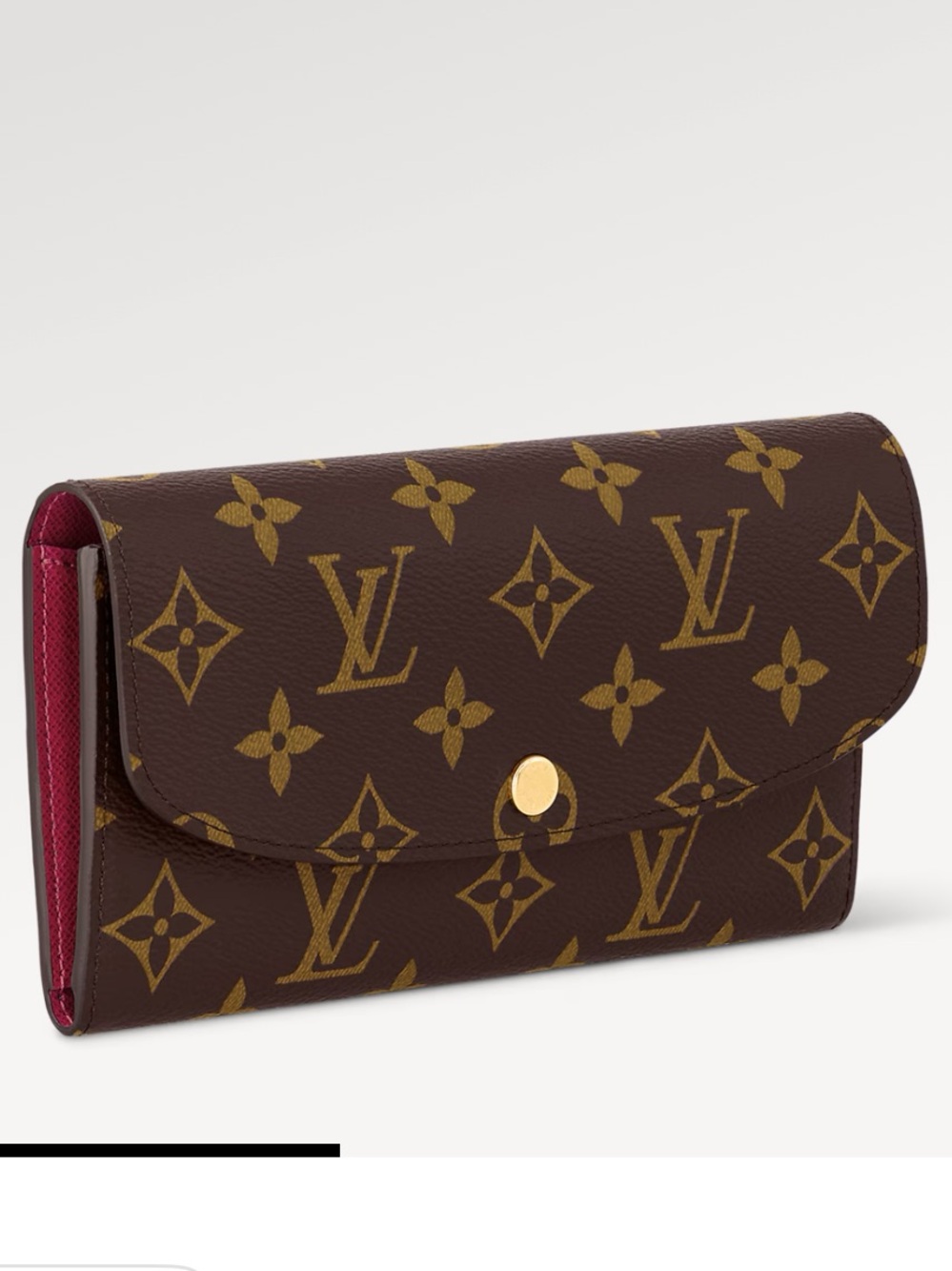 Louis Vuitton Emilie Wallet in Monogram Fuscia - Picture 2 of 14